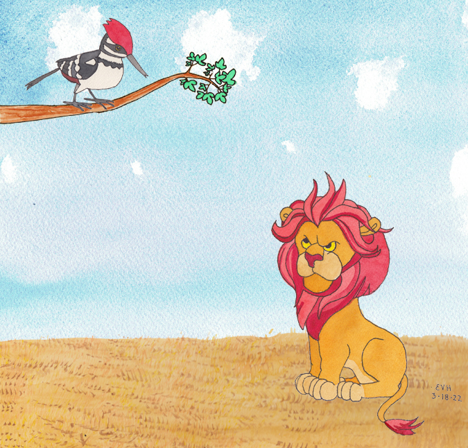 The wise bird and the ungrateful lion