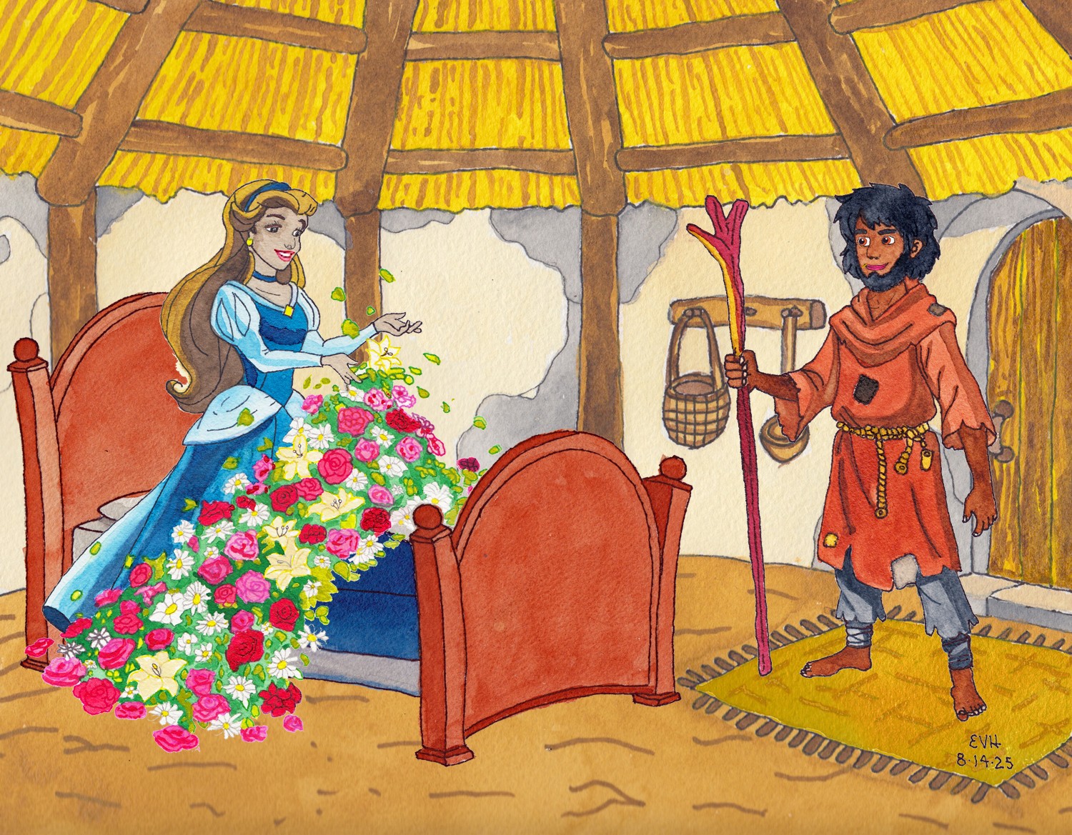 “The prince saw the Nāga in all her great beauty.”